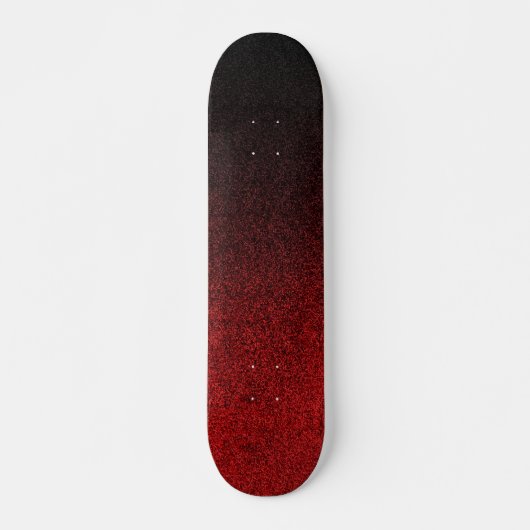 Glittergradiënt voor zwart-rood persoonlijk skateboard (Voorkant)