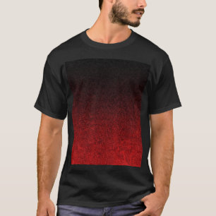 Glittergradiënt voor zwart-rood t-shirt