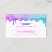 Glitterhologram Koken Bakkerij logo Visitekaartje (Achterkant)