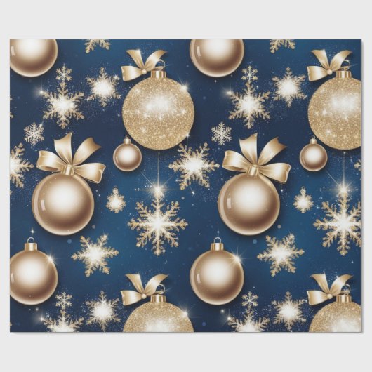 Glitterie Ornamenten Cadeaupapier (Vlak)