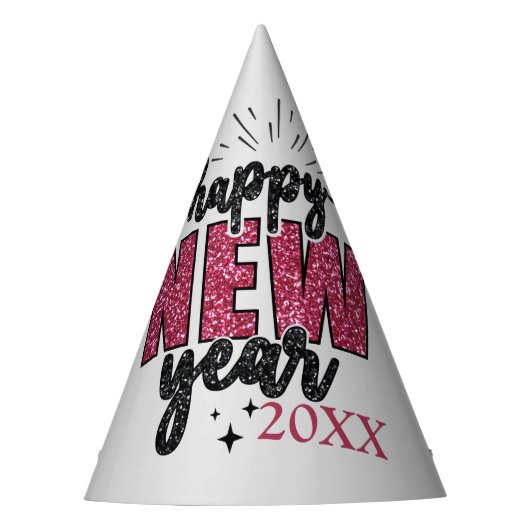 Glitterie oudejaarsfeest feesthoedjes (Voorkant)