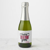 Glitterie oudejaarsfeest sparkling wijnetiket (Voorkant)