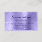 Glitterie periwinkle Folie Fancy monogram Visitekaartje (Achterkant)