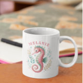 Glitterie zeepaardmonogram Waterverven Koffiemok