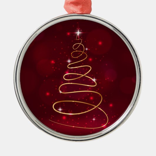 Glitterig Abstract kerstboom Ornament (Voorkant)