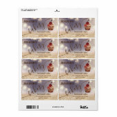 Glitterig  cupcake chef script bakkerij etiket (Full Sheet)