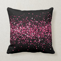 Glitterig gladde, stijlvolle zwarte roze sparren