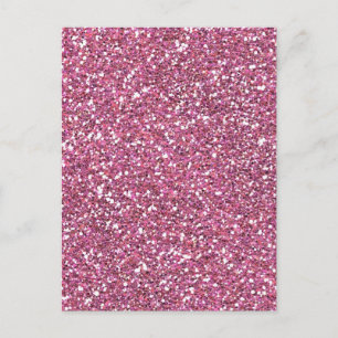 Glitterig glanzend roze glitters briefkaart