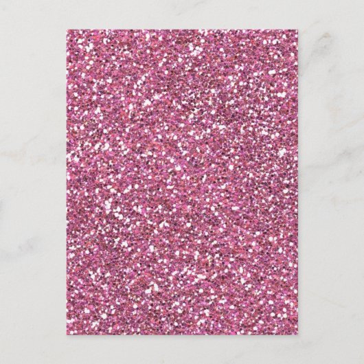 Glitterig glanzend roze glitters briefkaart (Voorkant)