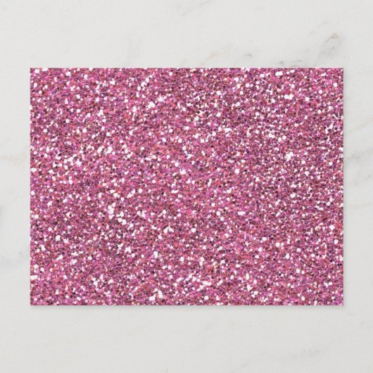 Glitterig glanzend roze glitters briefkaart (Voorkant)