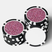 Glitterig glanzend roze glitters pokerchips (Opstapeling)