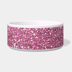 Glitterig glanzend roze glitters voerbakje