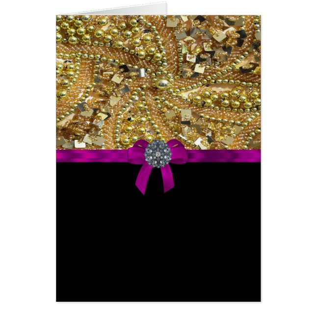 Glitterig goud en zwart (Voorkant)