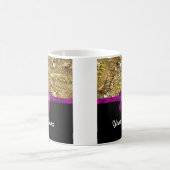 Glitterig goud en zwart koffiemok (Center)