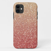 Glitterig Gouden Meloen Case-Mate iPhone Case (Achterkant)