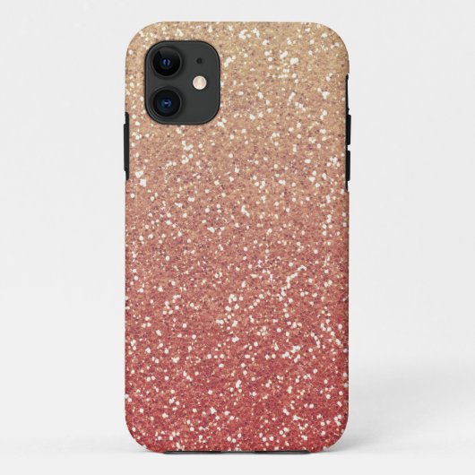 Glitterig Gouden Meloen Case-Mate iPhone Case (Achterkant)