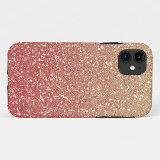 Glitterig Gouden Meloen Case-Mate iPhone Case (Achterkant (horizontaal))