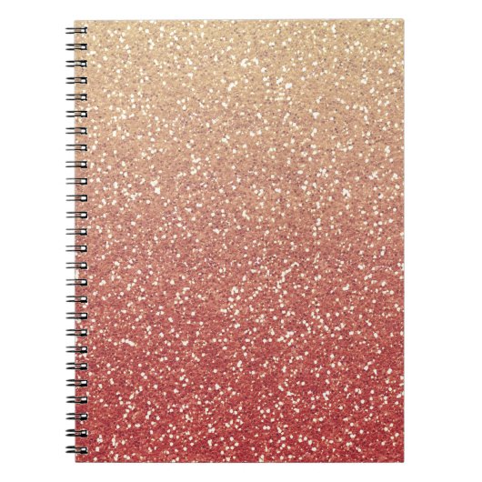 Glitterig Gouden Meloen Notitieboek (Voorkant)
