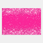 Glitterig Hot Pink Inpakpapier Vel (Voorkant 2)