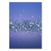 Glitterig Marine Blauw Individuele Naam Plaats Kaa Kaart (Achterkant)