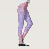 Glitterig Paars en roze Leggings (Rechts)