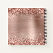 Glitterig Roos Gold Foil 50 & Fabulous Guest Notitieboek (Achterkant)