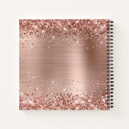 Glitterig Roos Gold Foil 50 & Fabulous Guest Notitieboek (Achterkant)