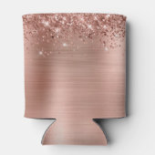 Glitterig Roos Gold Foil leeg Blikjeskoeler (Achterkant)