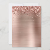 Glitterig Roos Goudfolie Classy Save The Date (Achterkant)