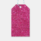 Glitterig roze Gift Labels Cadeaulabel (Voorkant)