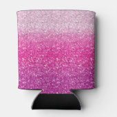 Glitterig roze ombre blikjeskoeler (Achterkant)