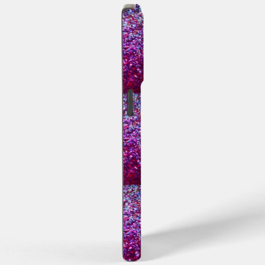 Glitterig Roze Paarse Ombre Abstract Monogram Case-Mate iPhone Case (Achterkant / Rechts)