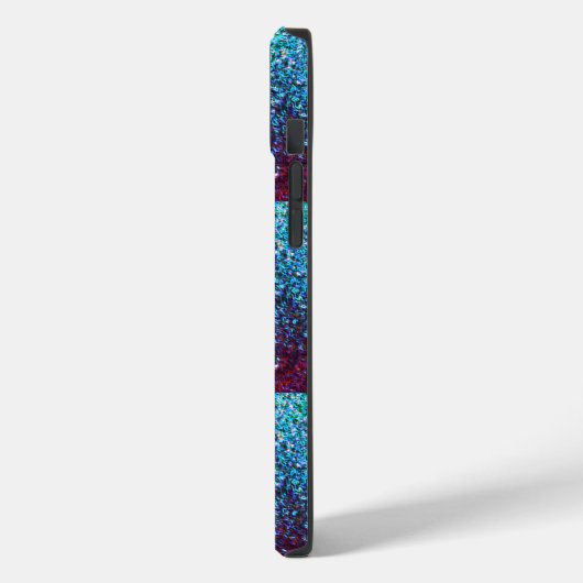 Glitterig Roze Paarse Ombre Abstract Monogram Case-Mate iPhone Case (Achterkant / Links)