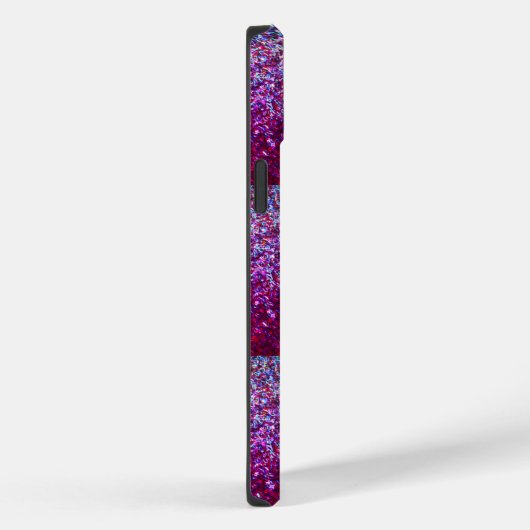 Glitterig Roze Paarse Ombre Abstract Monogram Case-Mate iPhone Case (Achterkant / Rechts)
