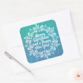 Glitterig Vrolijk Kerstfeest | Sticker Seal (Envelop)