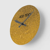 Glitterige details ronde klok (Hoek)