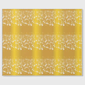 Glitterige Feestdagen in Gold Wrapping Paper Cadeaupapier (Vlak)