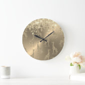 Glitterige Giraffes op Glitzy Gold           Grote Klok (Huis)