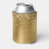 Glitterige goud folie 30e verjaardag blikjeskoeler (Blikje Achterkant)