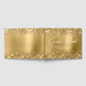 Glitterige Gouden Bruiloft Glam Gastenboek (Volledig)
