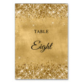 Glitterige Gouden Bruiloft Kaart (Achterkant)