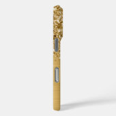 Glitterige Gouden Glam Naam Case-Mate iPhone Case (Achterkant / Rechts)