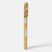 Glitterige Gouden Glam Naam Case-Mate iPhone Case (Achterkant / Rechts)