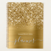 Glitterige Gouden Glamour Planner (Voorkant)