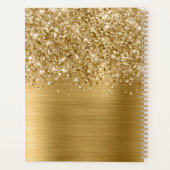 Glitterige Gouden Glamour Planner (Achterkant)