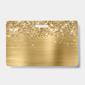 Glitterige goudfolie Logo Badge (Achterkant)