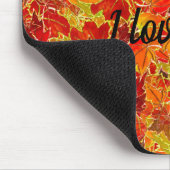 Glitterige Herfst/herfst lekt Muismat (Hoek)