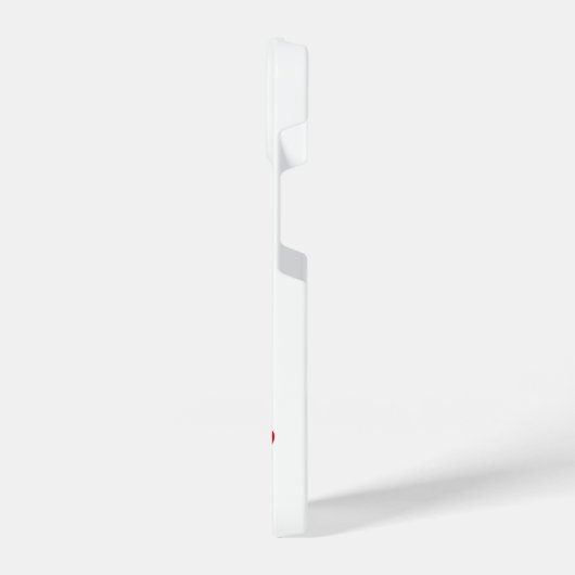 Glitterige kerstboom iPhone hoesje (Linkerkant)