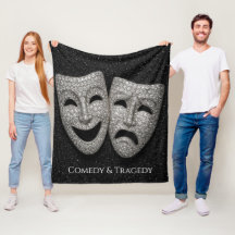 Glitterige Komedie & Tragedie Drama Masker