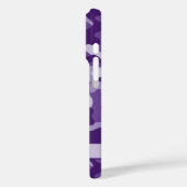 Glitterige Paarse Camouflage Gepersonaliseerd Case-Mate iPhone Case (Achterkant / Links)